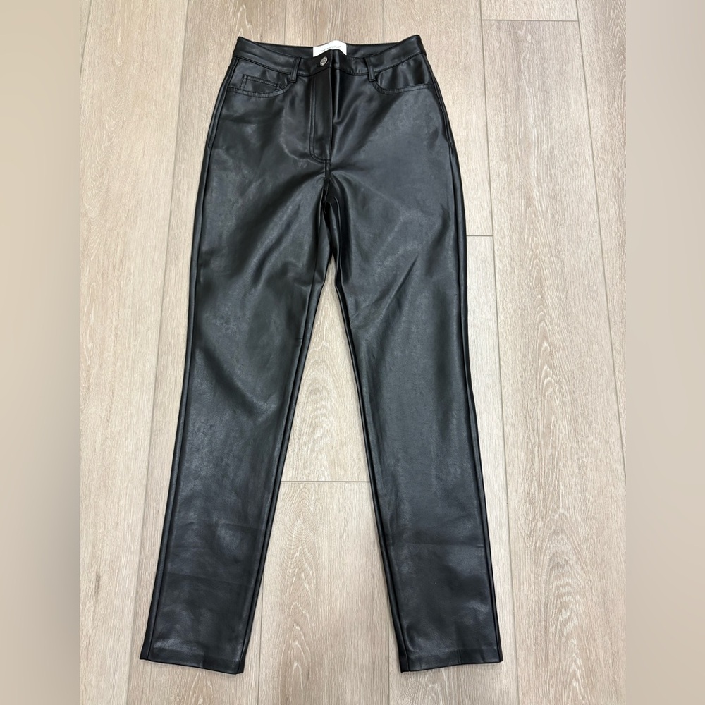 Wilfred Black Vegan leather pants-Never worn